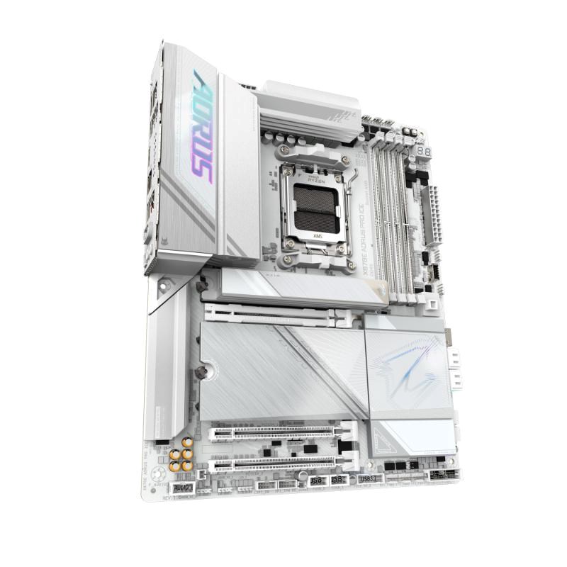 GIGABYTE MB Sc AM5 X870E AORUS PRO ICE, AMD X870, 4xDDR5, 2xHDMI, 2xUSB4, WiFi