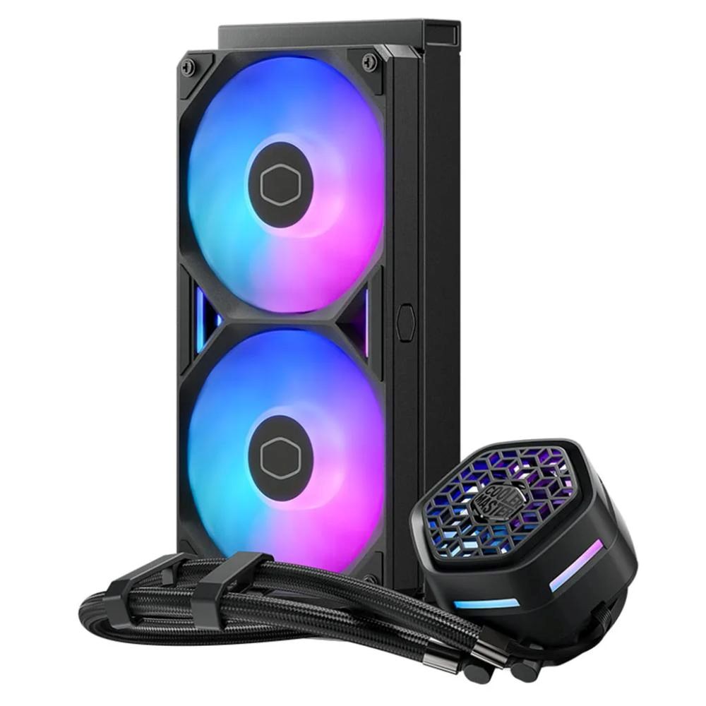 Cooler Master vodní chladič MasterLiquid Atmos II VRM 240, 2x120mm, LGA1851, AM5, černá