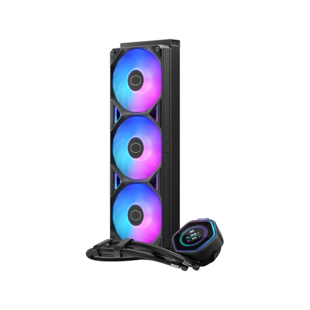 Cooler Master vodní chladič MasterLiquid Atmos II LCD 360, 3x120mm, LGA1851, AM5, černá