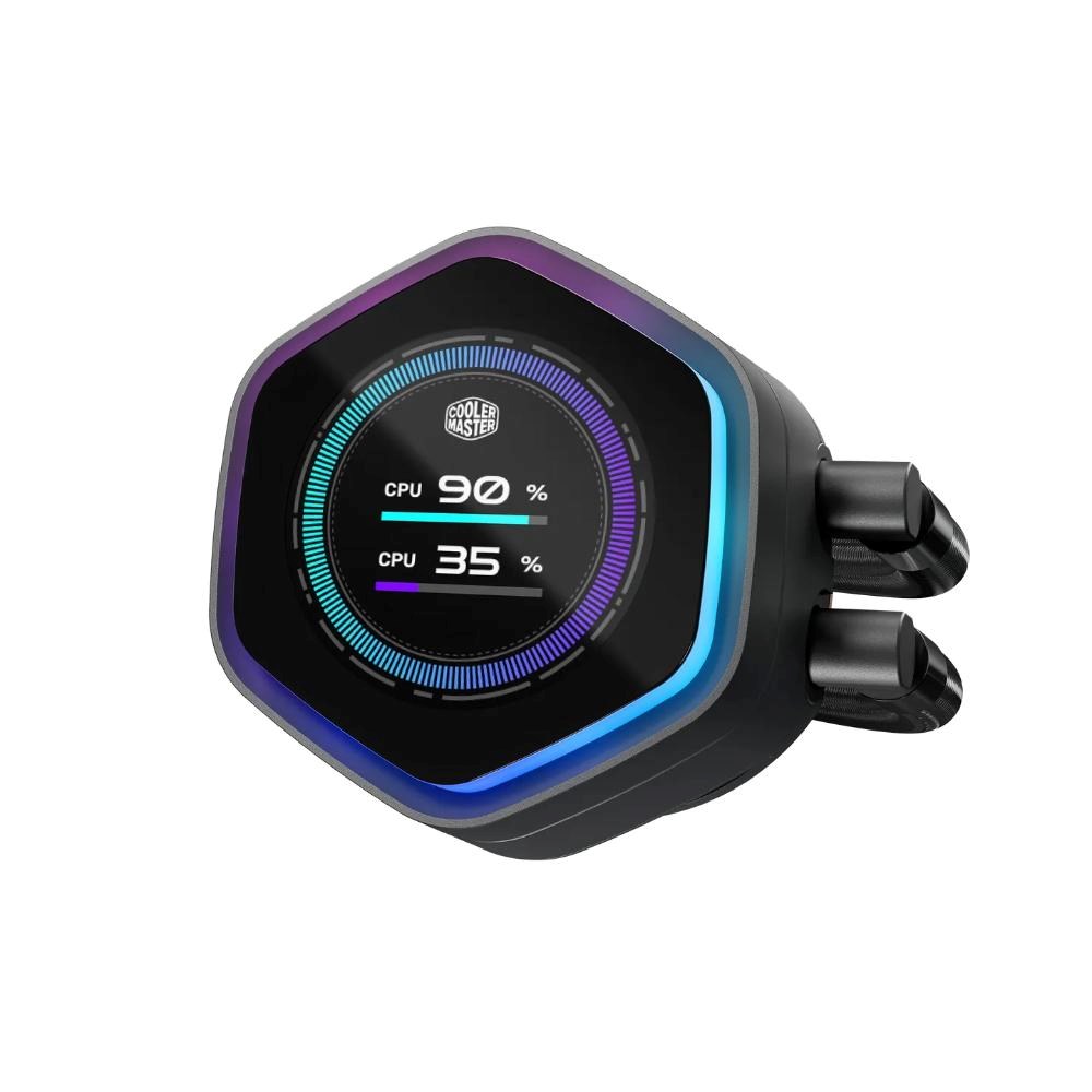 Cooler Master vodní chladič MasterLiquid Atmos II LCD 360, 3x120mm, LGA1851, AM5, černá