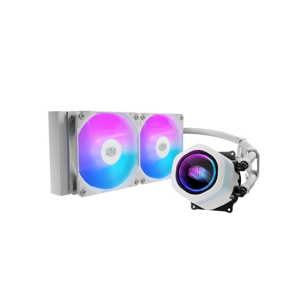 Cooler Master vodní chladič MasterLiquid Core Nex 240, 2x120mm, LGA1851, AM5, bílá