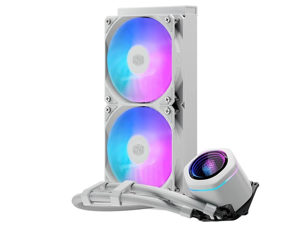 Cooler Master vodní chladič MasterLiquid Core Nex 240, 2x120mm, LGA1851, AM5, bílá