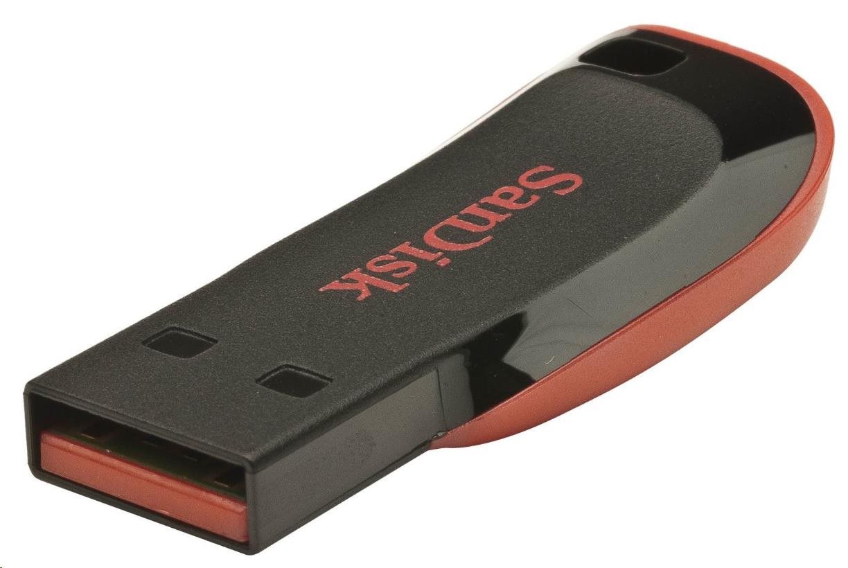 SanDisk Flash Disk 16GB Cruzer Blade, USB 2.0, černá