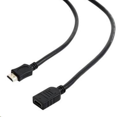GEMBIRD Kabel prodlužovací HDMI - HDMI 1,8m (zlacené konektory, stíněný)