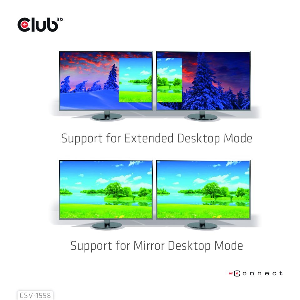 Club3D Video hub MST USB-C na 2xHDMI + USB-C PD 3.0, 4K60Hz