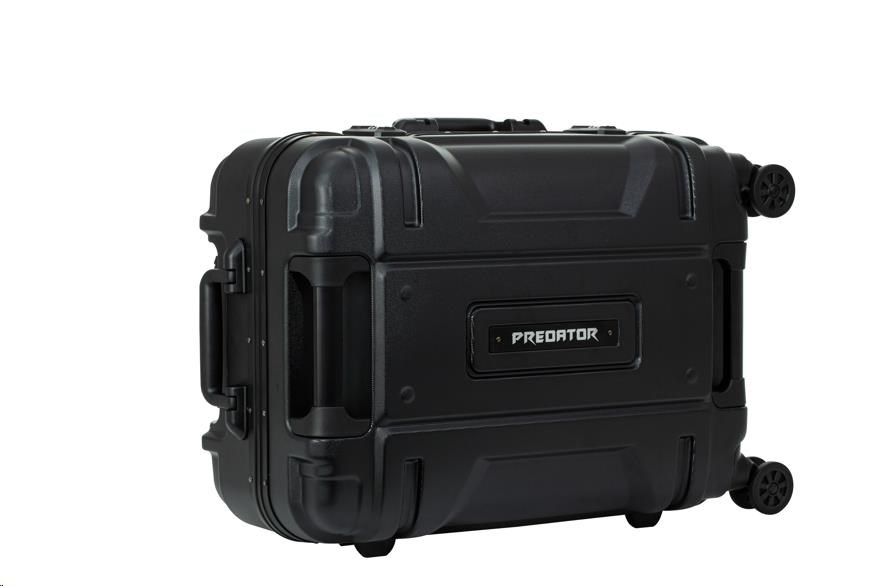 ACER Predator Robust Luggage 22" - černý, zesílený cestovní kufr, materiál: 100% polykarbonát, TSA kombinační zámek, 2 h