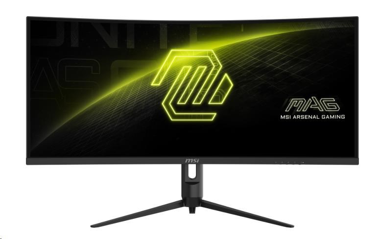MSI LCD MAG 342CQR E2, 34" 3440x1440, VA, 180Hz, 4ms, VESA 75x75mm, N/A, Black