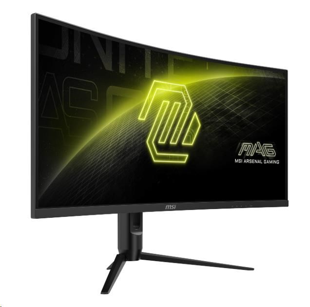 MSI LCD MAG 342CQR E2, 34" 3440x1440, VA, 180Hz, 4ms, VESA 75x75mm, N/A, Black