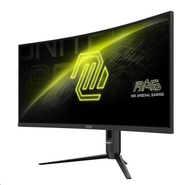 MSI LCD MAG 342CQR E2, 34" 3440x1440, VA, 180Hz, 4ms, VESA 75x75mm, N/A, Black
