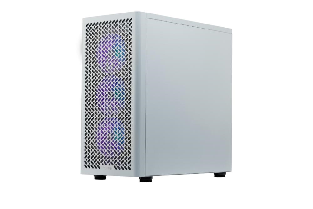Cooler Master case Elite 502 White, Průhledná bočnice, ATX, 3x 120mm ARGB Fan, bílá