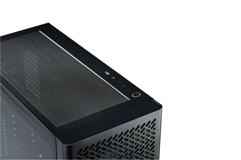 Cooler Master case Elite 502 Lite, Průhledná bočnice, ATX, 1x 120mm Fan, černá