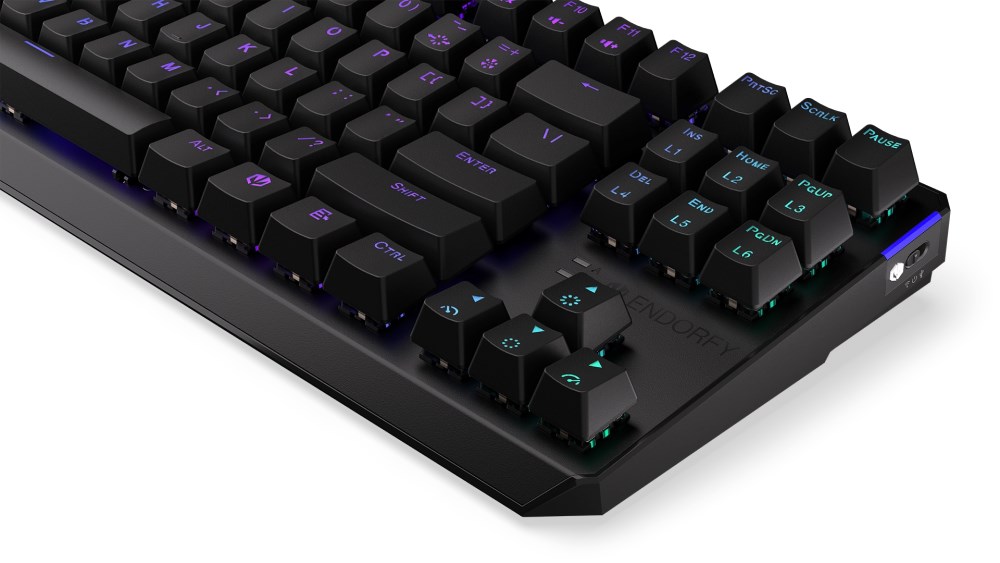 BAZAR - ENDORFY Klávesnice Thock TKL Wireless CZ Red, Mechanická, Bezdrátová, černá - Rozbaleno (Komplet)