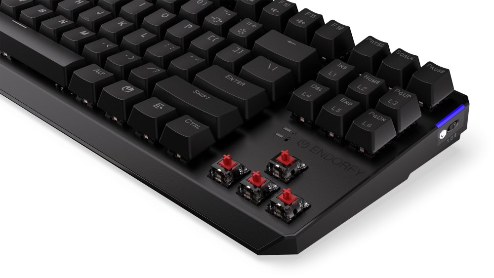 BAZAR - ENDORFY Klávesnice Thock TKL Wireless CZ Red, Mechanická, Bezdrátová, černá - Rozbaleno (Komplet)