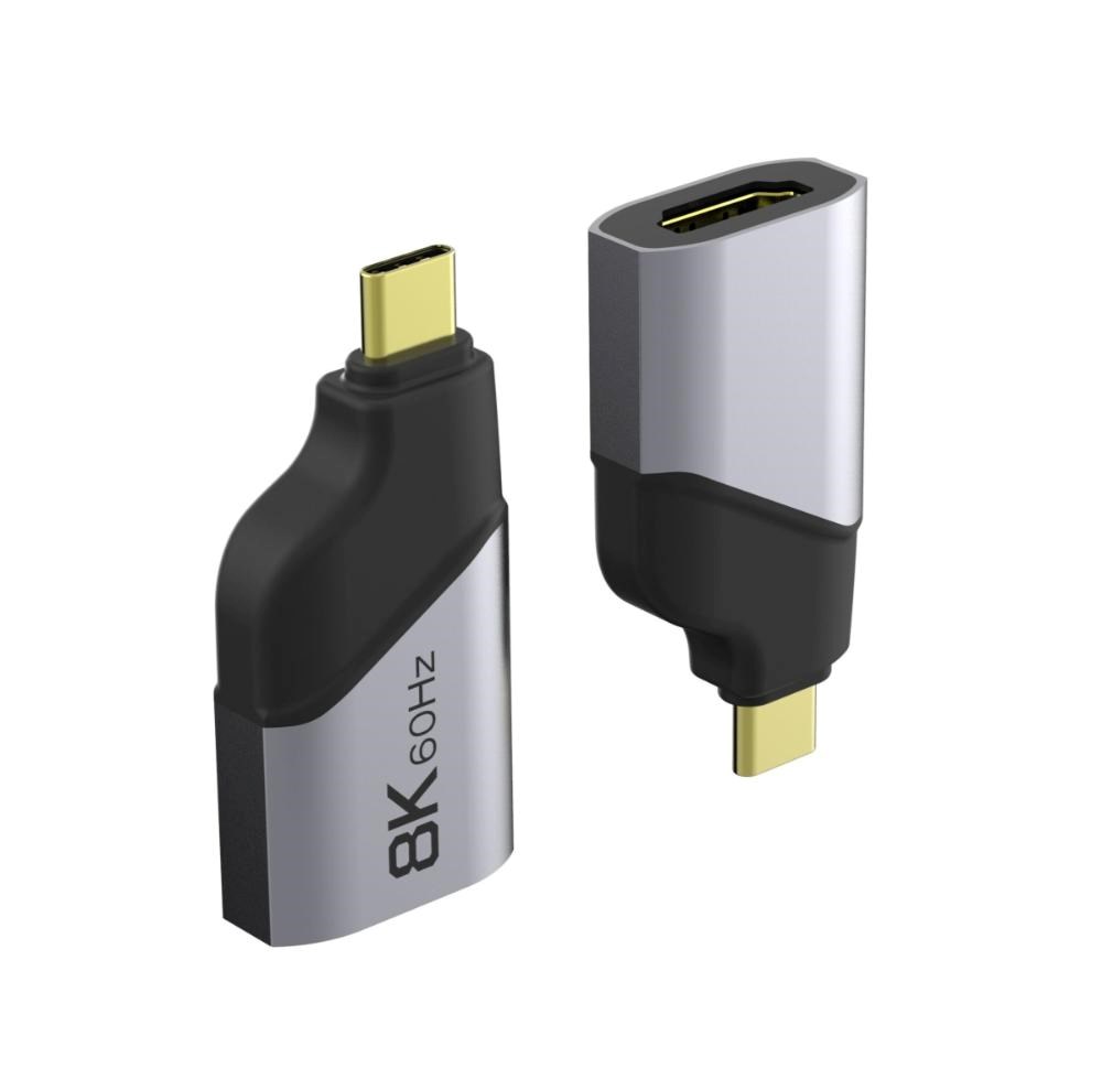 PREMIUMCORD Adaptér USB-C na HDMI rozlišení obrazu 8K@60Hz,4K@144Hz Aluminium