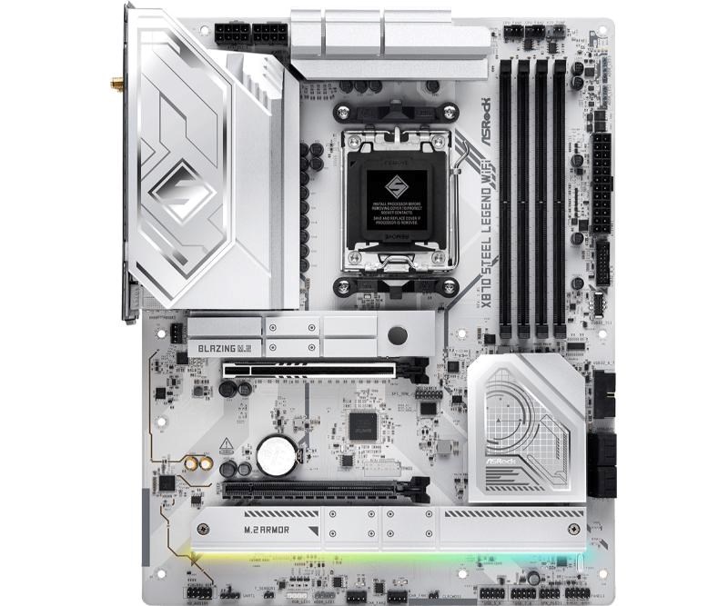 ASRock MB Sc AM5 X870 STEEL LEGEND WIFI, AMD X870, 4xDDR5, 1xHDMI, 2xUSB4, WI-FI