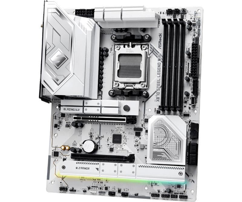 ASRock MB Sc AM5 X870 STEEL LEGEND WIFI, AMD X870, 4xDDR5, 1xHDMI, 2xUSB4, WI-FI