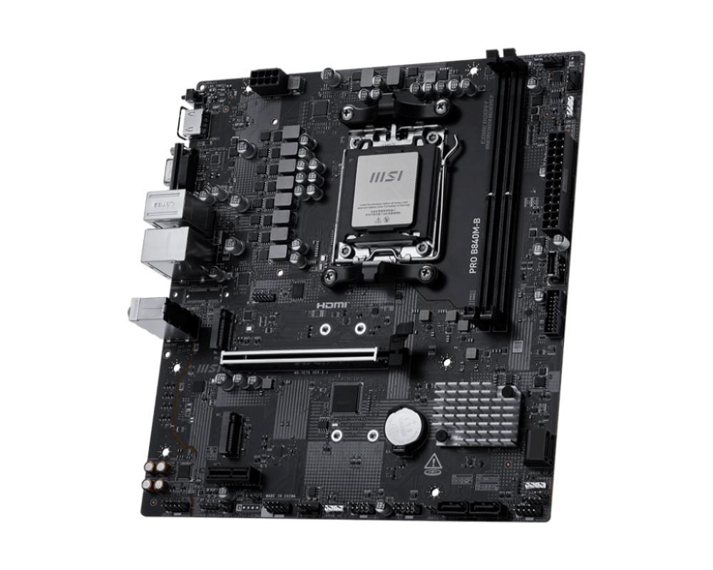 MSI MB Sc AM5 PRO B840M-B, AMD B840, 2xDDR5, 1xHDMI, 1xVGA, mATX
