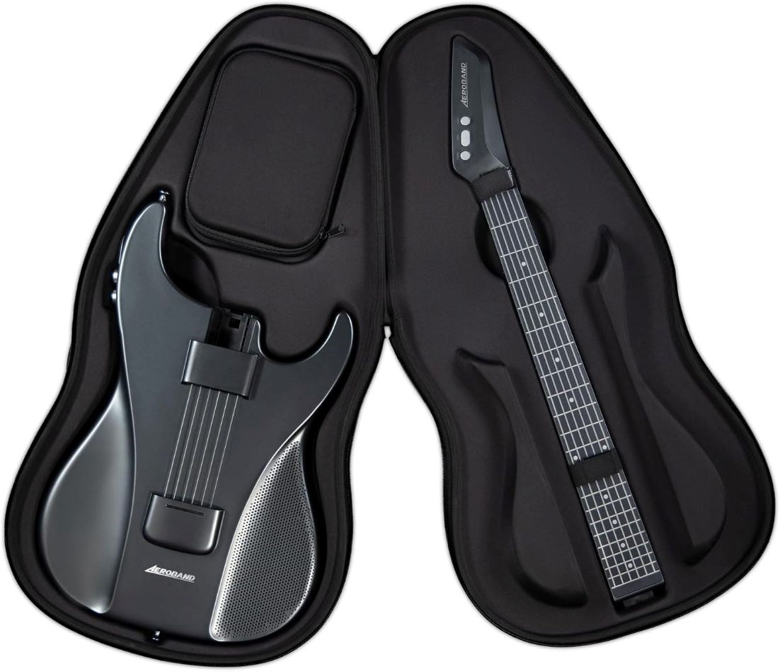 Aeroband Guitar - Smart Elektrická Kytara pouzdro, černá