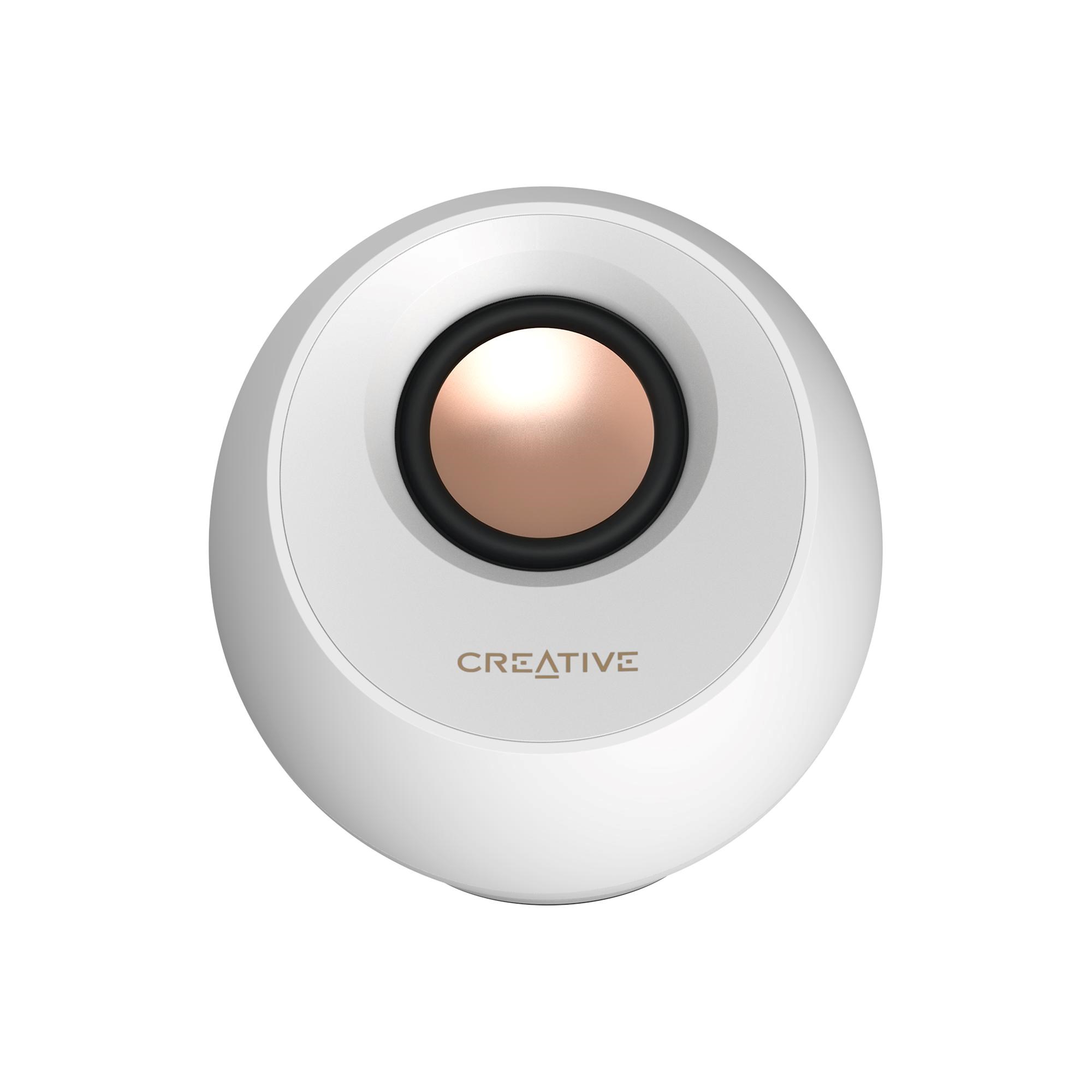 BAZAR - Creative repro Pebble Pro - mobilní reproduktor - bílý - Rozbaleno (Komplet)