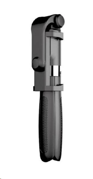 BAZAR - WG - Selfie tyč WG 6, Selfie tyč + tripod, teleskopická, s bluetooth tlačítkem, černá - Poškozený obal (Komplet)