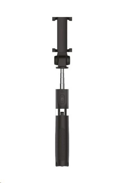 BAZAR - WG - Selfie tyč WG 6, Selfie tyč + tripod, teleskopická, s bluetooth tlačítkem, černá - Poškozený obal (Komplet)