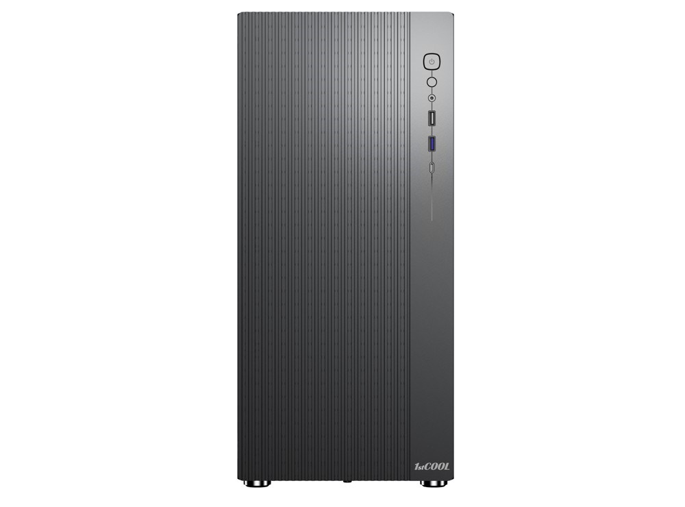 1stCOOL skříň GAMER 4, Mid tower, AU, USB 3.0, USB-C, 2x120mm, bez zdroje, černá