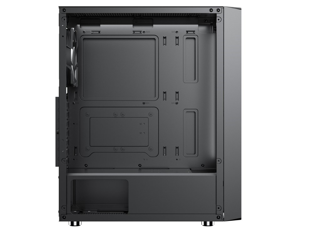 1stCOOL skříň GAMER 4, Mid tower, AU, USB 3.0, USB-C, 2x120mm, bez zdroje, černá