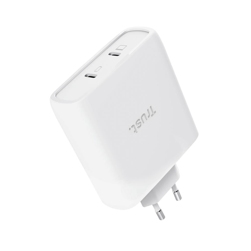 TRUST GaN Nabíječka MAXO 100W 2-Port, USB-C, bílá