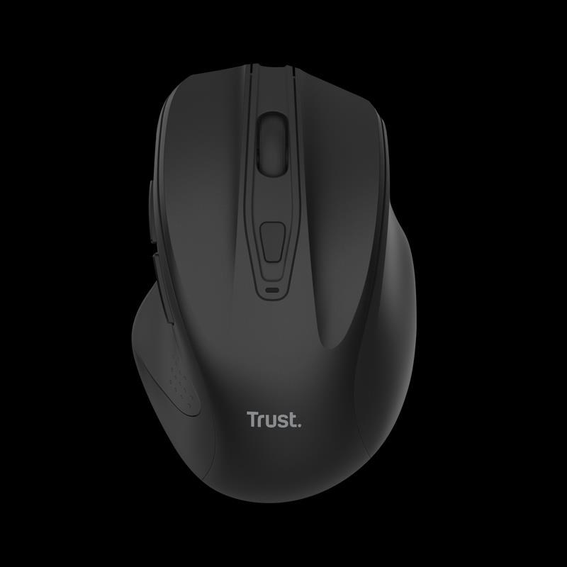 TRUST myš Nito tichá bezdrátová myš, optická, USB, černá