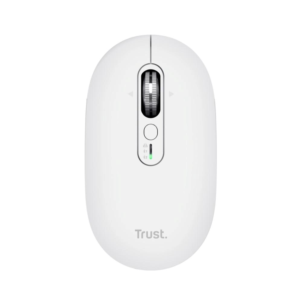 TRUST Myš Seron Hyperscroll Slim, Bezdrátová, bílá