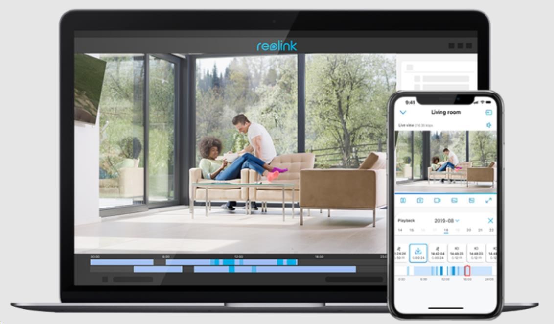 REOLINK bezpečnostní kamerový set NVS8-8MB4, RLK8-800B4, 4x Kamera, 8MP, 2TB