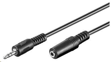 PREMIUMCORD Kabel audio 3,5mm Jack - Jack prodlužovací 3m (M/F, stereo)