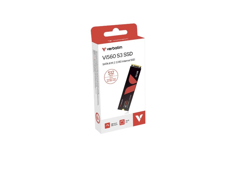VERBATIM SSD Vi560 S3 M.2 512GB SATA III, W 520/ R 480MB/s