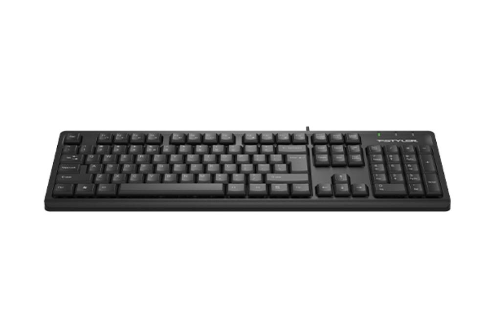 A4tech FK12, multimediální kancelářská klávesnice, CZ/US, USB, černá