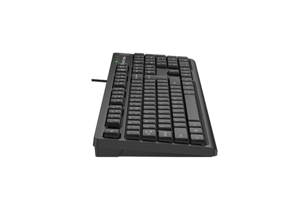 A4tech FK12, multimediální kancelářská klávesnice, CZ/US, USB, černá
