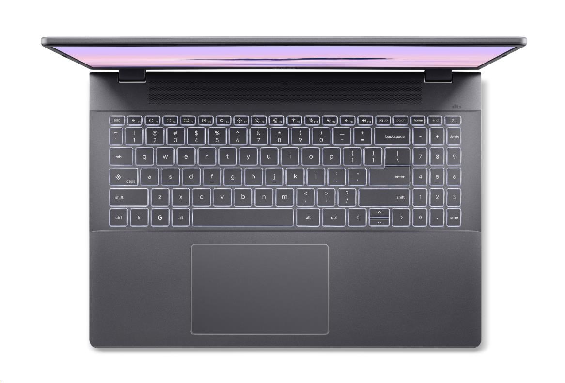 BAZAR - ACER NTB Chromebook Plus 516 (CB516-1HT-31UE),iCore 3 100U,16" 1920x1200,8GB,256GB SSD,Intel,Chrome OS,Gray