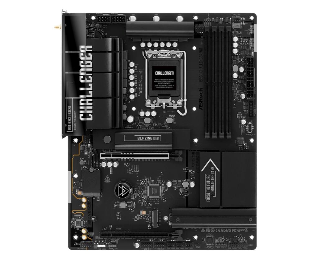 ASRock MB Sc LGA1851 B860 Challenger WiFi, Intel B860, 4xDDR5, 1xHDMI, WiFi, ATX