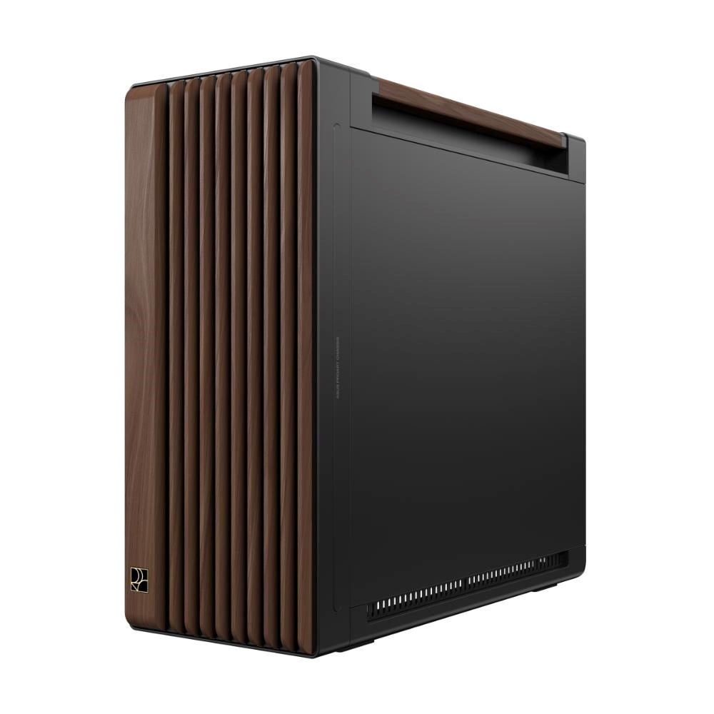 ASUS case PROART PA602 WALNUT WOOD MODERN TG, Mid Tower, průhledná bočnice, černá
