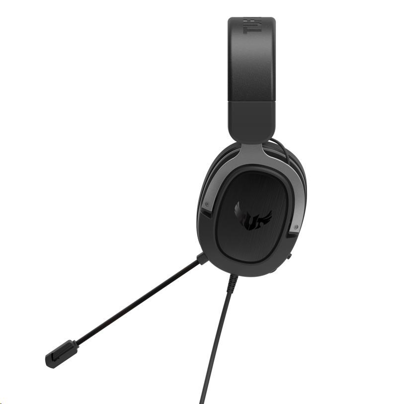 ASUS sluchátka TUF Gaming H3 Gun Metal, Gaming Headset, černo-šedá