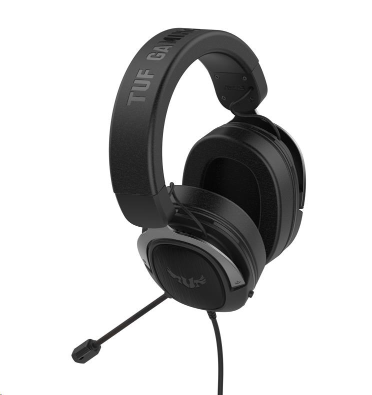 ASUS sluchátka TUF Gaming H3 Gun Metal, Gaming Headset, černo-šedá