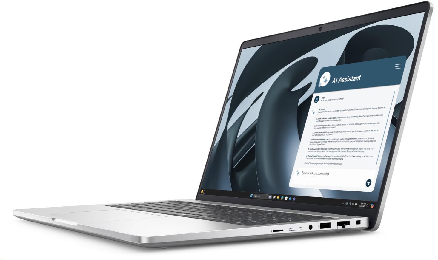 DELL NTB Pro 16 Plus PB16255/AMD Ryzen 5 220/16GB/512SSD/16" FHD+ /IR Cam/65W|WLAN|Backlit Kb|W11 Pro|3Y PS NBD