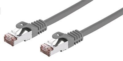 C-TECH kabel patchcord Cat6, FTP, šedý, 1m