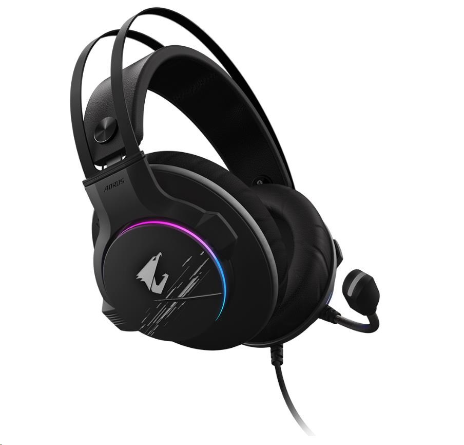 BAZAR GIGABYTE sluchátka s mikrofonem AORUS H1, headset, USB (ROZBALENO)