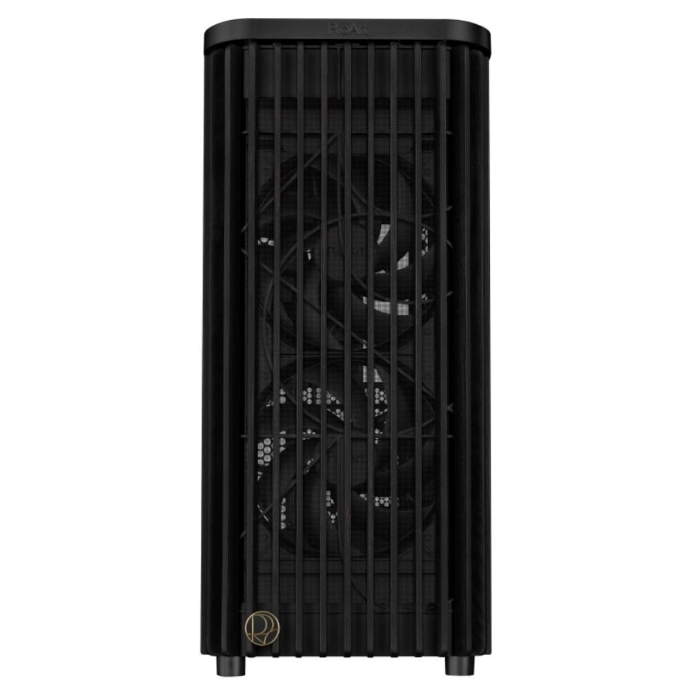 BAZAR ASUS case PROART PA401 WOOD TG, Mid Tower, ATX, 1xUSB-C Gen2x2, 2xUSB 3.0, 2x 160mm Fan, černá - Komplet