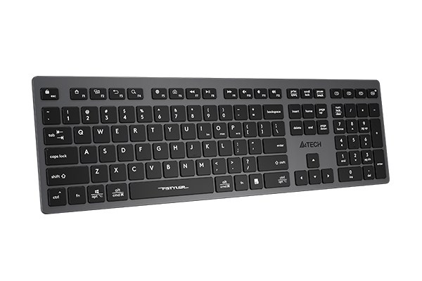 A4tech FBX50C, bezdrátová kancelářská klávesnice, šedá