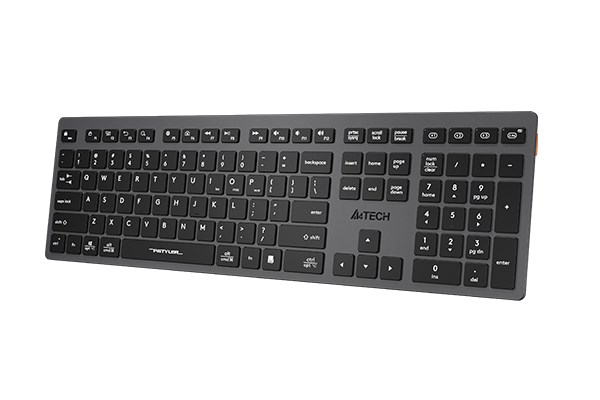 A4tech FBX50C, bezdrátová kancelářská klávesnice, šedá