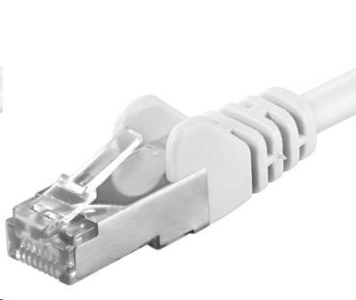 PREMIUMCORD Patch kabel CAT6a S-FTP, RJ45-RJ45, AWG 26/7 1,5m bílá