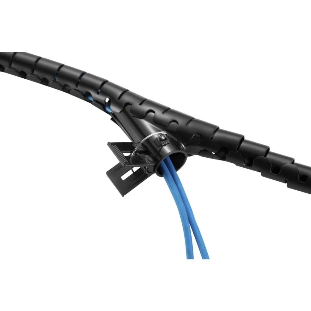 EVOLVEO CableHold, organizér kabelů, 2,5 m x 2 cm, samosvorný, černý