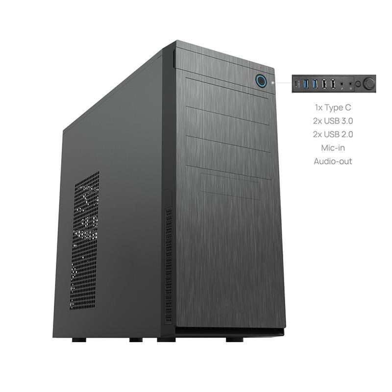 BAZAR CHIEFTEC skříň Elox Series HC-10B, Miditower, USB 3.0, "POŠKOZENÝ OBAL"
