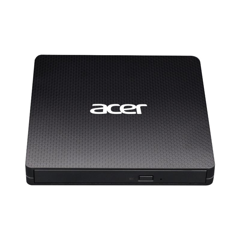 ACER Portable DVD Writer, USB 3.5 + Type-C 3.0, 140 x 142 x 17mm, burn speed CD-R: 24X CD-RW: 16X ,DVD-R,8X, DVD-RW 6X